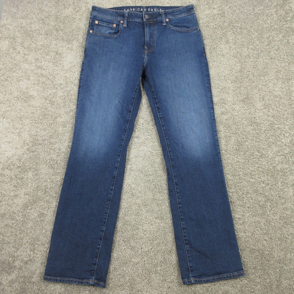 American Eagle Jeans Mens 32x32 Blue Original Bootcut Western Cowboy Denim Pants
